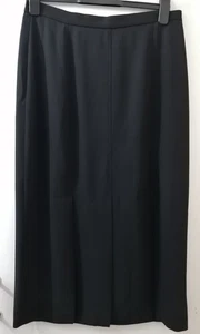 Roman Originals Black Crepe Half Lined Midi Skirt Size 16 - Picture 1 of 8