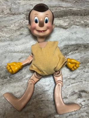 Muñeca Antigua Composición Walt Disney Pinocho Knickerbocker 13 Pulgadas SIN RESERVA Foto 1 de 4