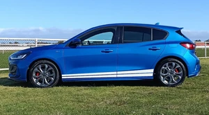 Ford Focus Side Stripes Graphics Decals Both Sides Rocker Panel Premium Vinyl - Picture 1 of 9