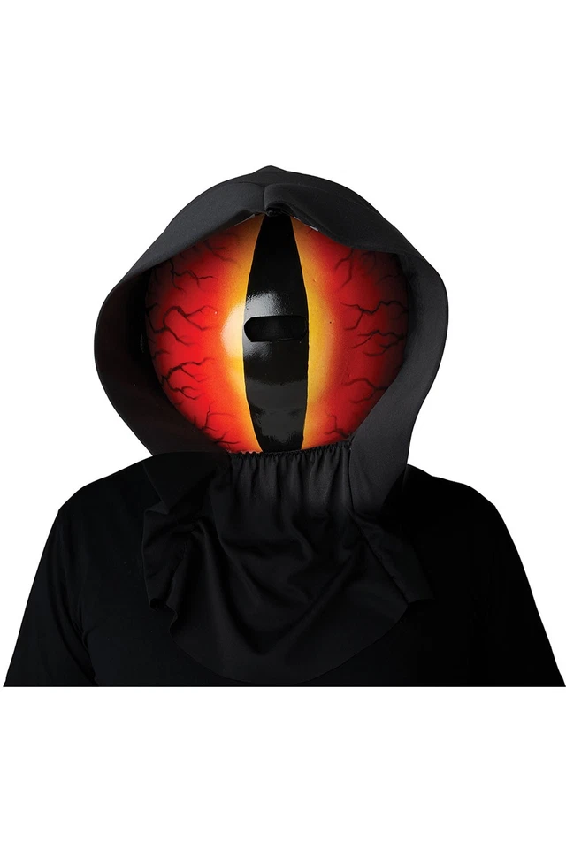 Mask Men Evil Eye Light Up Red Attached Hood Batteries Halloween 6121 221 - Image 1 of 1