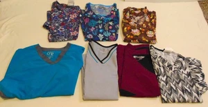 Womens Medical Scrub  Tops Lot of 7 XL-2XL Grey's anatomy  Tafford Others - Picture 1 of 24