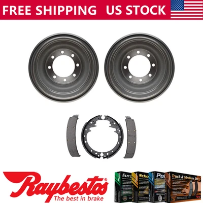 Rear Kit Brake Drums & Brake Shoes For 1969-1971 Dodge D200 Pickup - Raybestos - Image 1 of 4