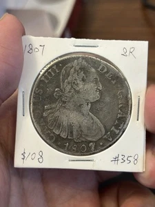 1807 Mo Mexico Spanish Colonial Carolus IIII Silver 8 Reales - Picture 1 of 2
