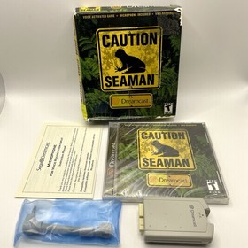 Seaman (Sega Dreamcast, 2000) SEALED Disc! Box Mic Manual Authentic