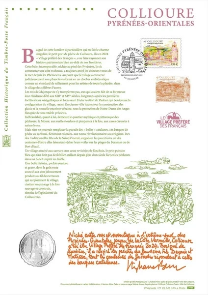france 2025 Favorite Village COLLIOURE Pyrenees Orientales Roussillon 1v DOC PHI - Image 1 of 1