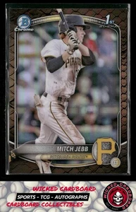 Mitch Jebb 2025 Bowman Chrome Prospects Reptilian Refractor #BCP-41 Piratas - Imagen 1 de 2