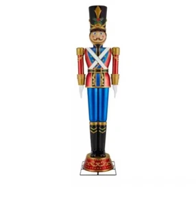 Home Accents 8 ft. Giant -Sized Animated LED Toy Soldier Holiday Yard Decoration - Picture 1 of 10
