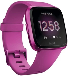 Fitbit Versa Lite Smartwatch (S & L Bänder inklusive) - Mulberry - Gebraucht - Bild 1 von 1