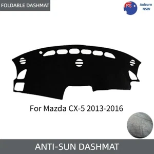 Suede Front Dashboard Cover For Mazda CX-5 2013-2016 Washable Dashmat Anti-slip - Picture 1 of 15