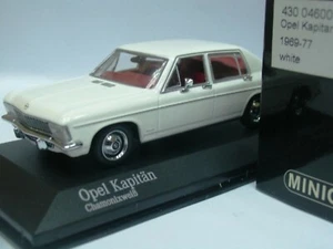 WOW EXTREMELY RARE Opel Kapitan Mk8 B 2.8 Auto 1968 White 1:43 Minichamps-Rekord - Picture 1 of 3