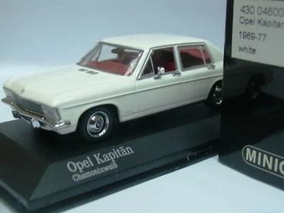 WOW EXTREMELY RARE Opel Kapitan Mk8 B 2.8 Auto 1968 White 1:43 Minichamps-Rekord - Image 1 of 3