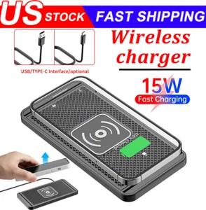 Wireless Auto Handy Ladegerät Schnell Lade Pad Matte für iPhone Samsung Universal - Bild 1 von 17