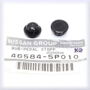 OEM GENUINE NISSAN MAXIMA INFINITI PEDAL BLACK RUBBER STOPPER PAD 46584-5P010 x2 - Picture 1 of 9