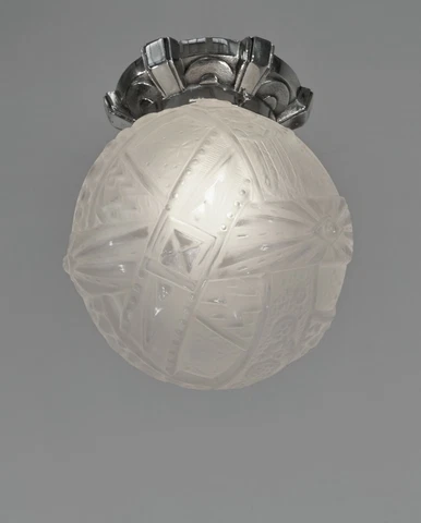 MULLER FRERES : FRENCH 1930 ART DECO FLUSH MOUNT LIGHT  chandelier  lamp pendant Cover
