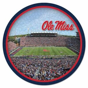 OLE MISS REBELS MISSISSIPPI REBELS STADIUM TEAM PUZZLE 500 PIECES NEW WINCRAFT