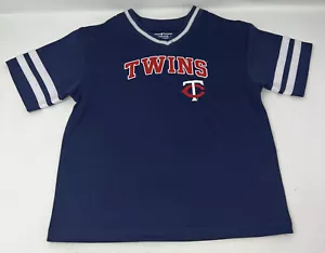 CAMISA DE BÉISBOL MINNESOTA TWINS CON LICENCIA MERCH NIÑO PEQUEÑO CUELLO EN V AZUL 2T (518) - Imagen 1 de 4