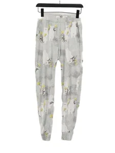 Next Women's Leggings XS Grey Graphic 100% Cotton Full length - Picture 1 of 5