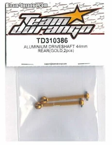 RC Team Durango TD310386 Drive Shaft Rear Aluminum 44mm Gold DETC410 v2 1/10 NIB - Picture 1 of 1