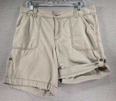 Шорты женские Carhartt El Paso 100360 14 хаки свободного покроя со средней посадкой с закругленной застежкой - Изображение 1 из 4