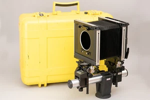 FedEx ✈ [N.Mint] Sinar F 4x5 Film Camera W/ Linhof Adapter Panel In Case Japan - Picture 1 of 12