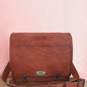 New Women's Genuine Leather Laptop Messenger Special Lock Briefcase Bag Satchel - Picture 1 of 7