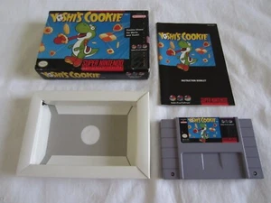 Yoshi's Cookie (SNES) Super Nintendo CIB Complete Bulletproof Puzzle 1993 RARE - Picture 1 of 12