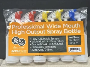 32 oz. Professional Spray Bottle High Output  (6-Pack) - Picture 1 of 8