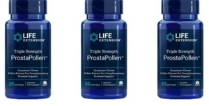 Triple Strength ProstaPollen 3X30 softgels Life Extension Graminex 378mg - Picture 1 of 2