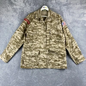 Rothco BDU Shirt Jacket Mens M Regular Desert Digital Camo US Flag Commando - Picture 1 of 18