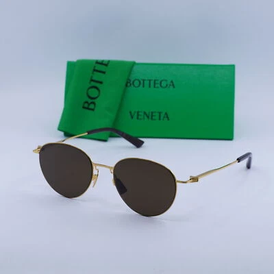 Gafas de sol Bottega Veneta BV1268S 002 doradas/marrones 51-19-145 nuevas auténticas Foto 1 de 4