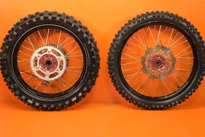 HONDA 14-17 CRF250R 13-16 CRF450R DNA FRONT BACK REAR WHEEL SET PAIR WHEELS RIMS - Image 1 of 4