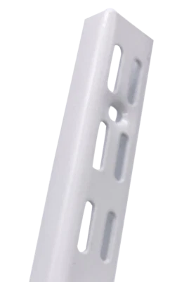Twin Slot Uprights White Shelving UK Wall Support Adjustable Racking Storage - Image 1 of 4