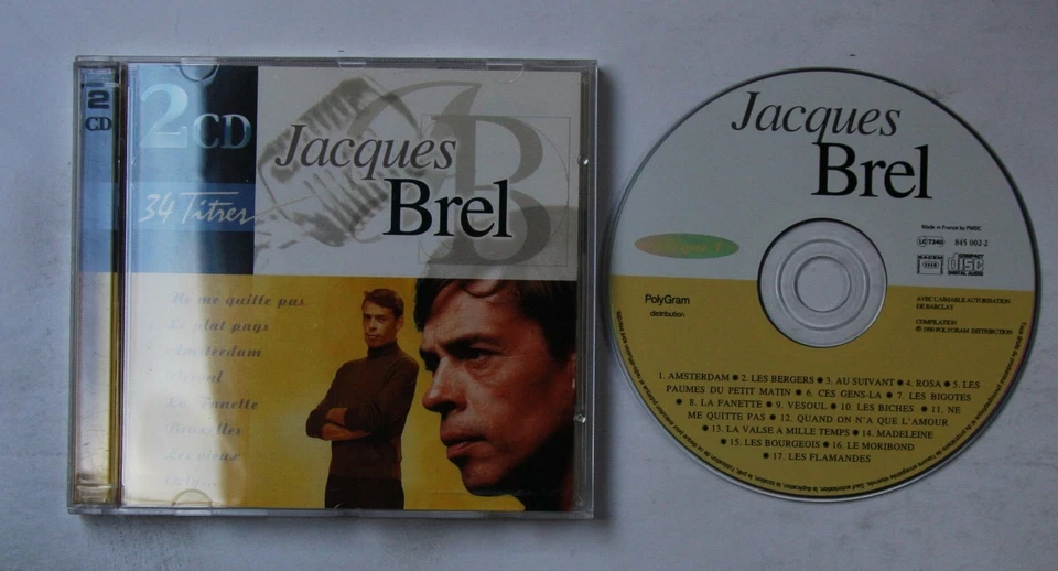 Jacques Brel Jacques Brel EU 2CD 1996 Chanson - Bild 1 von 1