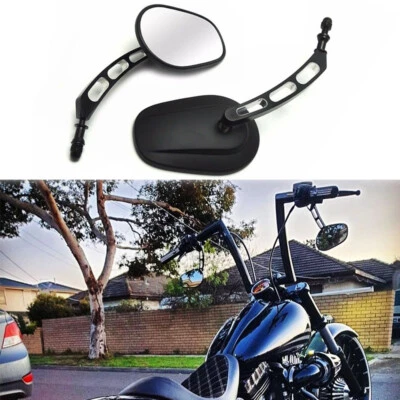 Espejo retrovisor lateral negro para motocicleta Harley Davidson Softail Springer FXSTS Foto 1 de 4