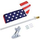 Voilamart Wall Mount Flagpole with American Flag