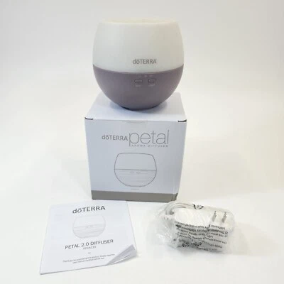 DoTerra Petal Diffuser PY006 Aromatherapy Home Scent Humidifier in Box Purple 2 - Image 1 of 4