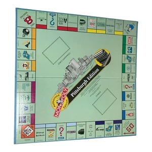 VINTAGE 1996 Pittsburgh Edition Monopoly Board Only !! Decor Steel City Game - Picture 1 of 8