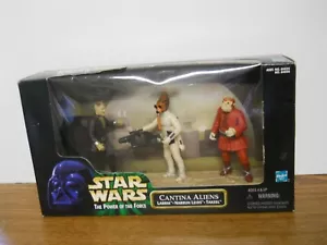 Hasbro 1998 Star Wars Power of the Force Cantina Aliens Figur 3er-Pack Figur - Bild 1 von 4