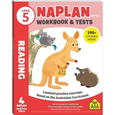 2022 Year 5 Naplan Style Workbook & Test Reading Hinkler Book School Zone - Image 1 of 3