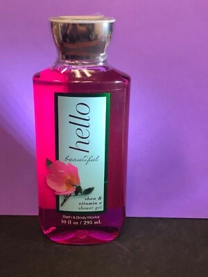 Bath & Body Works "HELLO BEAUTIFUL" Shea & Vitamin E, Shower Gel 10 oz - Image 1 of 3