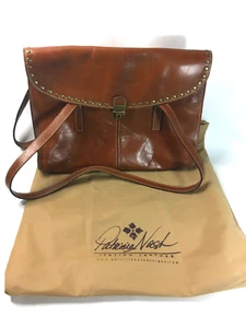 Patricia Nash Italian Leather Shoulder Bag Messenger Tote Career Women's Purse - Picture 1 of 17