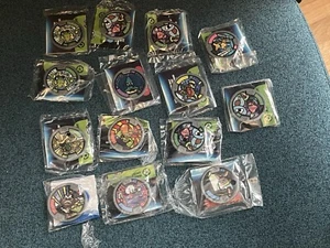 YoKai Watch Medals Lot Of 14 In The Bag , Some New Some Open - Picture 1 of 8