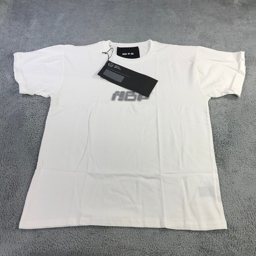 HBA (HOOD BY AIR) Camicia Hood By Air Uomo Extra Large HBA Bianco Grigio Screensaver Preppy Girocollo z