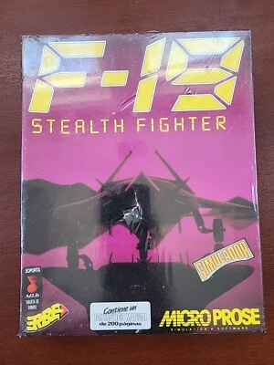 MicroProse Wargame F-19 Stealth Fighter BRAND NEW SEALED Spanish Edition Big Box - Image 1 of 4
