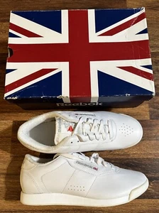 Reebok Damengröße 9,5 D Weite Klassiker Prinzessin weiß Leder Turnschuhe Schuhe - Bild 1 von 12