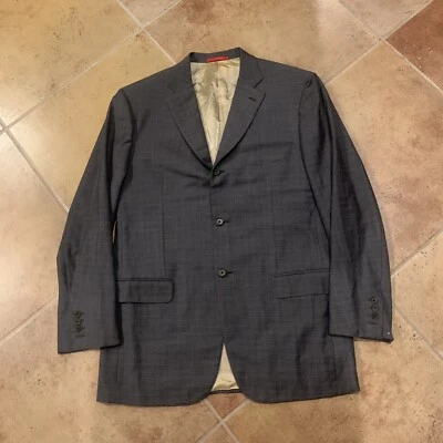 ISAIA Napoli Blazer Sports Coat 120s Wool Size 54 Made In ITALY - Image 1 of 4