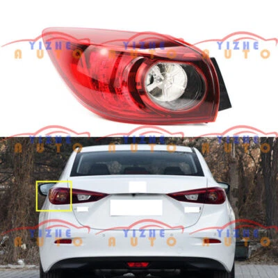 🔥 Carcasa de luz trasera exterior izquierda lado de conducción para Mazda 3 sedán 2014-2018 Foto 1 de 4