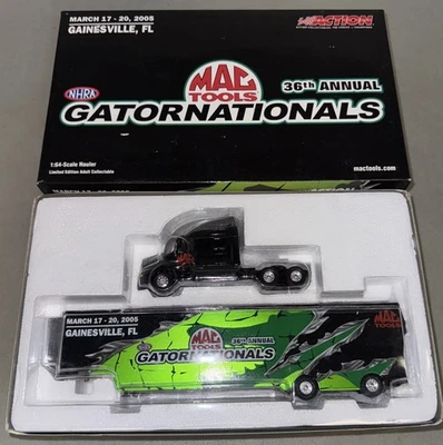 2005 Action 1/64 Mac Tools Gatornationals Event Hauler Transporter 1 Of 504 Made - Image 1 of 4