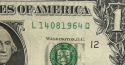 August 14, 1964 Birthday Note One Dollar Bill 14081964 - Image 1 of 3