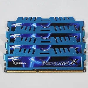 G.SKILL RIPJAWS X 4x8GB 32GB KIT F3-1600C9Q-32GXM DDR3-1600 PC3-12800 MEMORY RAM - Picture 1 of 3